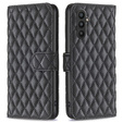 Etui z klapką do Samsung Galaxy A25 5G, BINFEN Wallet, czarne + szkło 9H