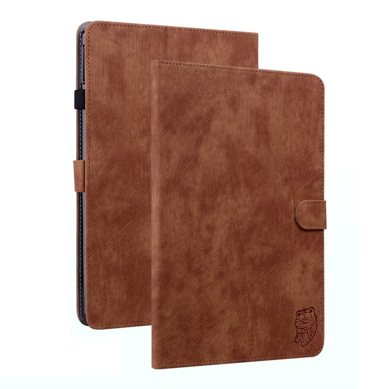 Etui do Lenovo Tab M9, Wallet Pen Slot, brązowe