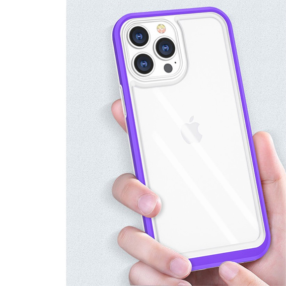 Etui ERBORD do iPhone 13 Pro, Hybrid Frame, Purple