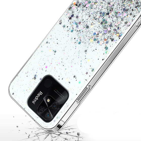 Etui do Xiaomi Redmi 10C, Glittery, przezroczyste