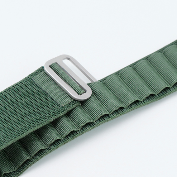 Pasek Nylonowy do Apple Watch 1/2/3/4/5/6/7/8/9/10/SE/Ultra/Ultra 2 42/44/45/46/49mm, Zielony
