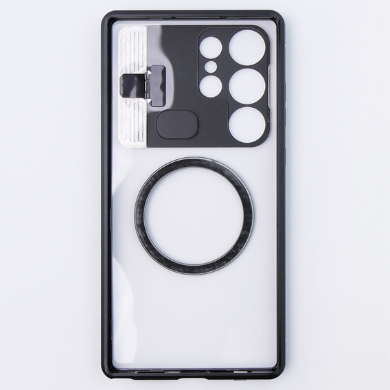 Etui Magnetyczne do Samsung Galaxy S23 Ultra 5G, Aroma Hybrid, czarne 