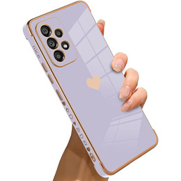 Etui do Samsung Galaxy A53 5G, Electro heart, fioletowe