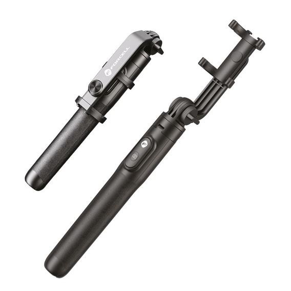 FORCELL Uchwyt F-GRIP S150XL Selfie Stick Tripod + Pilot Bluetooth, czarny