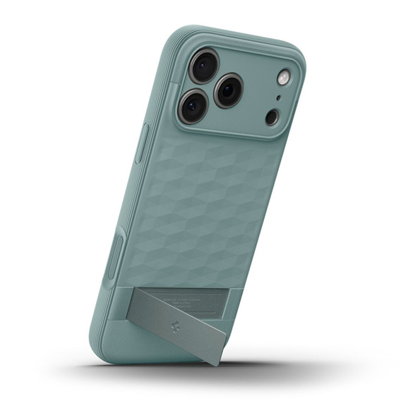 Etui Spigen do iPhone 17 Pro Max, Parallax Mag, do MagSafe, zielone