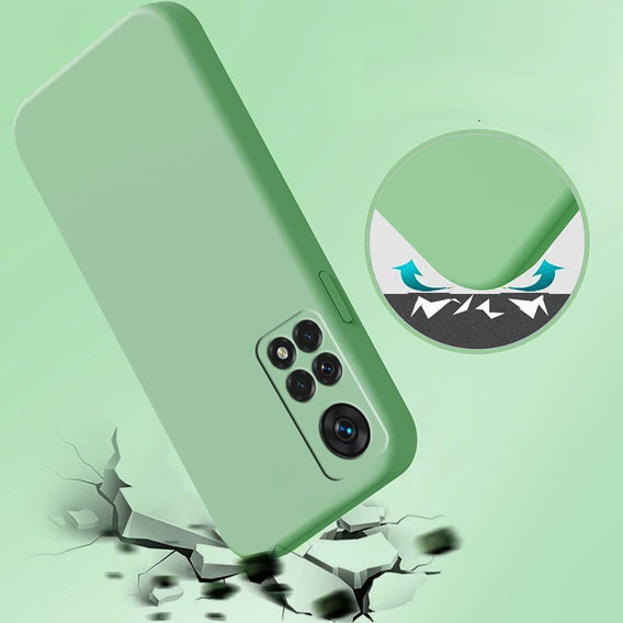Etui do Xiaomi Redmi Note 11 Pro 4G, Silicone Lite, miętowe