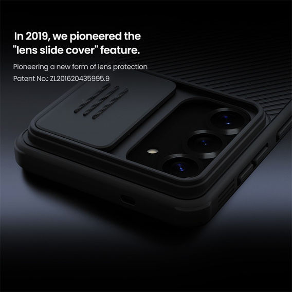 Etui do Samsung Galaxy S26, pancerne Nillkin, CamShield Pro, czarne