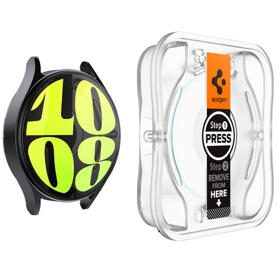 2x Szkło Hartowane Spigen do Samsung Galaxy Watch 7 44mm, Glas.TR "EZ FIT", przezroczyste