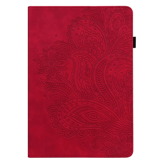 Etui do Xiaomi Redmi Pad SE 11", Flowers, czerwone