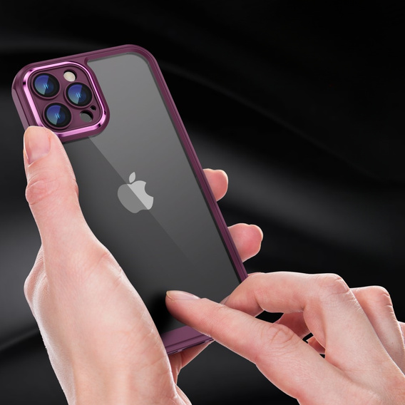 Etui do iPhone 12 Pro Max, ERBORD Impact Guard, bordowe