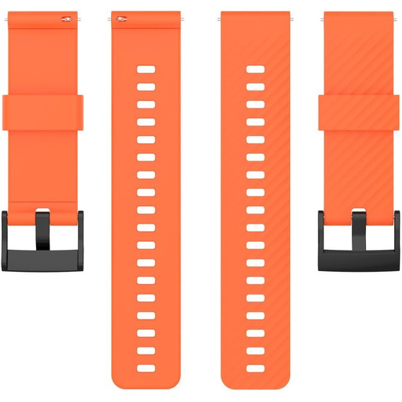 Pasek silikonowy do zegarka Suunto 9, Pomarańczowy