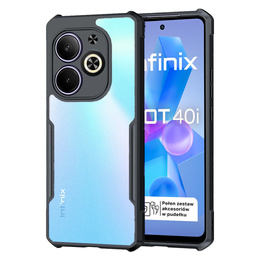 Etui do Infinix Hot 40i, AntiDrop Hybrid, czarne