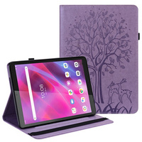 Etui do Lenovo Tab M10 HD (TB-X505L/TB-X505F) / M10 (TB-X605L/TB-X605F) / Tab P10 (TB-X705F TB-X705L), Drzewo i jelonki, Fioletowe