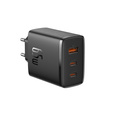 Baseus Cube Pro – uniwersalna ładowarka 65 W (2× USB‑C + 1× USB‑A), czarna