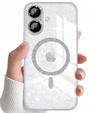 Etui do iPhone 17, ERBORD Glitter MagSafe, przezroczyste
