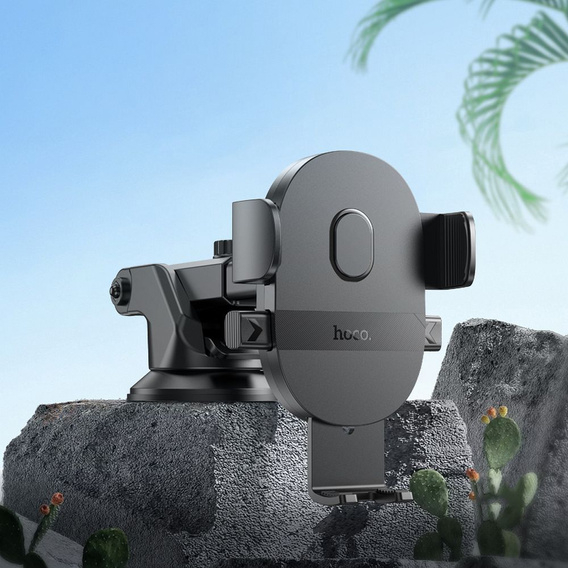 Uchwyt na telefon do samochodu Hoco H19 do szyby / deski - czarny