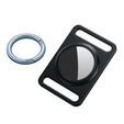 Etui do Apple AirTag 2 / 1, aluminiowe, z karabińczykiem, czarne