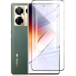 Szkło Hartowane 3D do Infinix Note 40 Pro, czarna ramka