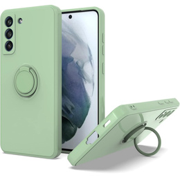 Etui Smooth Ring do Samsung Galaxy S21 FE, jasnozielone