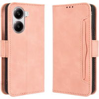 Etui z klapką do Xiaomi Poco X7 Pro 5G, Card Slot, różowe