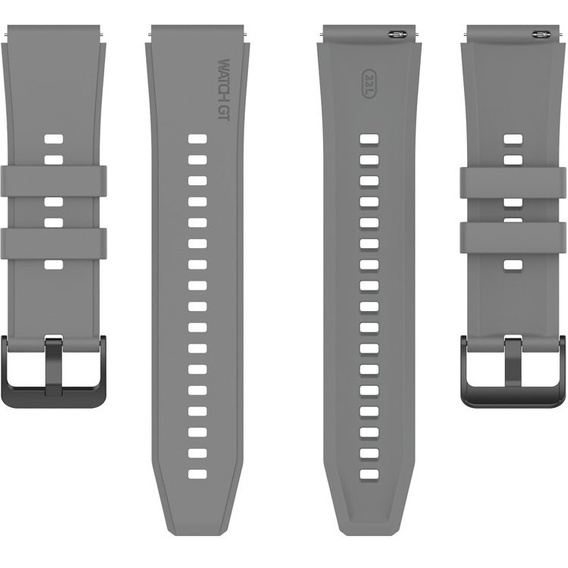 3xPasek silikonowy 22mm uniwersalny, Szary, Bordowy, Biały