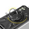 Etui do MagSafe do Samsung Galaxy A54 5G, pancerne z podstawką i blaszką do uchwytu, czarne
