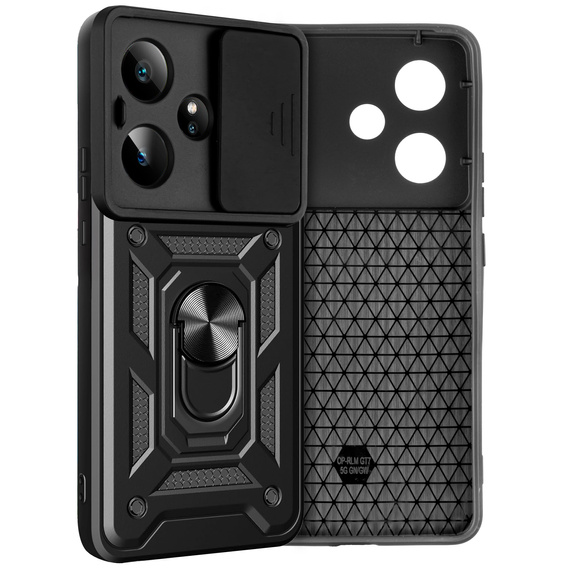 Etui pancerne do Realme GT 7 / 7T, CamShield Slide, czarne