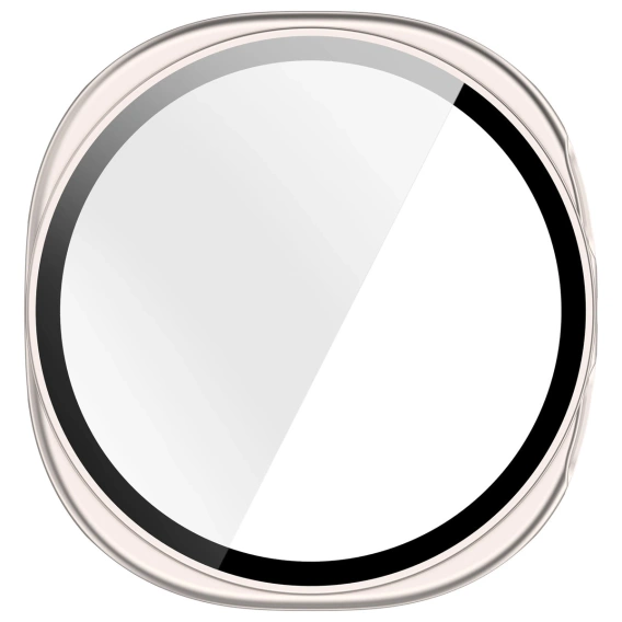 2w1 Etui + Szkło Hartowane do Samsung Galaxy Watch 8 40mm, Beżowe