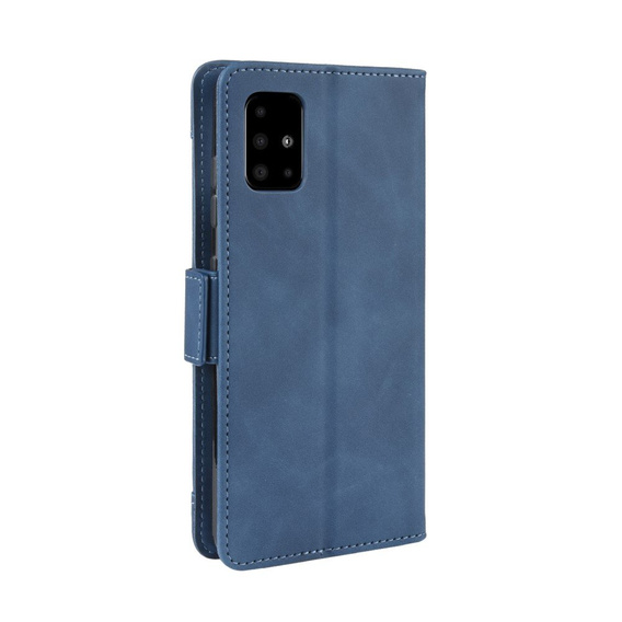 Etui z klapką do Samsung Galaxy A51, Card Slot, niebieskie