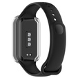 2w1 Etui z Osłoną do Xiaomi Redmi Smart Band 2 / Xiaomi Smart Mi Band 8 Active, Bezbarwne