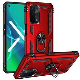 Etui pancerne do OPPO A54 5G/A74 5G/A93 5G, Nox Case Ring, czerwone