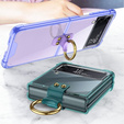 Etui GKK Corners Dropproof do Samsung Galaxy Z Flip 4 5G, Transparent Purple