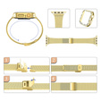 Bransoleta + Etui z Diamentami do Apple Watch 10/11 42mm, Złota