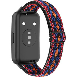 Pasek Nylonowy do Huawei Band 7, Pink / Orange