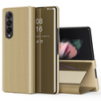Etui do Samsung Galaxy Z Fold 4 5G, Clear View, złote