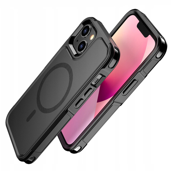 Etui do iPhone 13, MagForce MagSafe, czarne