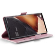 Etui z klapką CASEME do Samsung Galaxy Note 20 Ultra, Waxy Textured, różowe