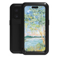 Etui Love Mei do iPhone 16 Pro Max, pancerne ze szkłem, czarne