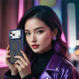 Etui pancerne do iPhone 17 Pro Max, Matt Case, do MagSafe, matowe z niebieską ramką