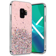 Etui do Samsung Galaxy S9, Glittery, różowe