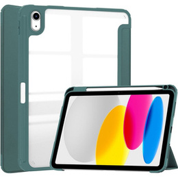 Etui do iPad 11" 2025 A16 (11 gen.) / iPad 10.9" 2022 (10 gen.), Smartcase Hybrid, z miejscem na rysik, ciemnozielone