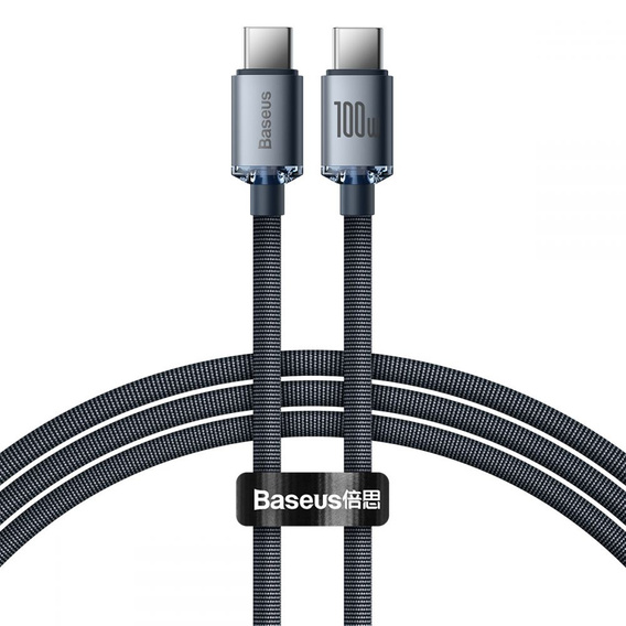 BASEUS Crystal Shine Kabel Type-C / Type-C 100W 1.2M - Black