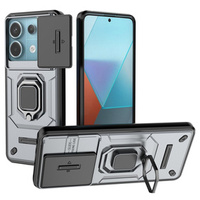 Etui KickStand Camera Lens do Xiaomi Redmi Note 13 Pro 5G, szare