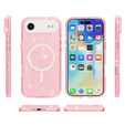 Etui do iPhone Air, do MagSafe, brokatowe, półprzezroczyste różowe