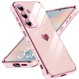 Etui do Samsung Galaxy S26, Electro heart, różowe rose gold