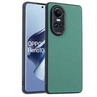 Etui skórzane do Oppo Reno 10 / 10 Pro, Obudowa leather hybrid Case, Zielone