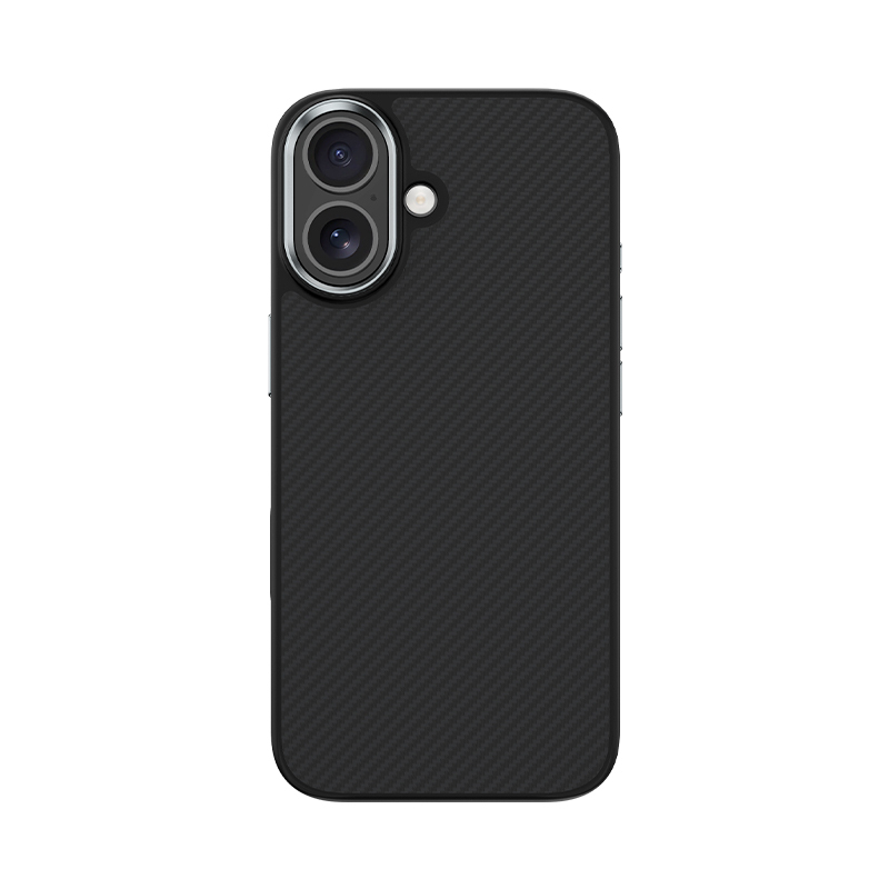 Etui BENKS Kevlar Armor PRO do iPhone 17, Carbon Fiber 600D A067, do MagSafe – czarne
