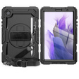 Etui do Samsung Galaxy Tab A7 Lite 8.7 T220 / T225, Pancerne z ochroną ekranu, Czarne