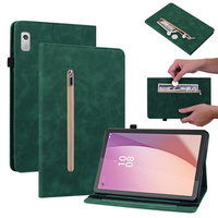 Etui do Lenovo Tab M9, Wallet Pen Slot, zielone