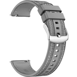 Pasek silikonowo nylonowy Uniwersalny 22mm, Szary